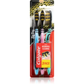 Colgate Zig Zag Charcoal periuta de dinti Medium - imagine 2